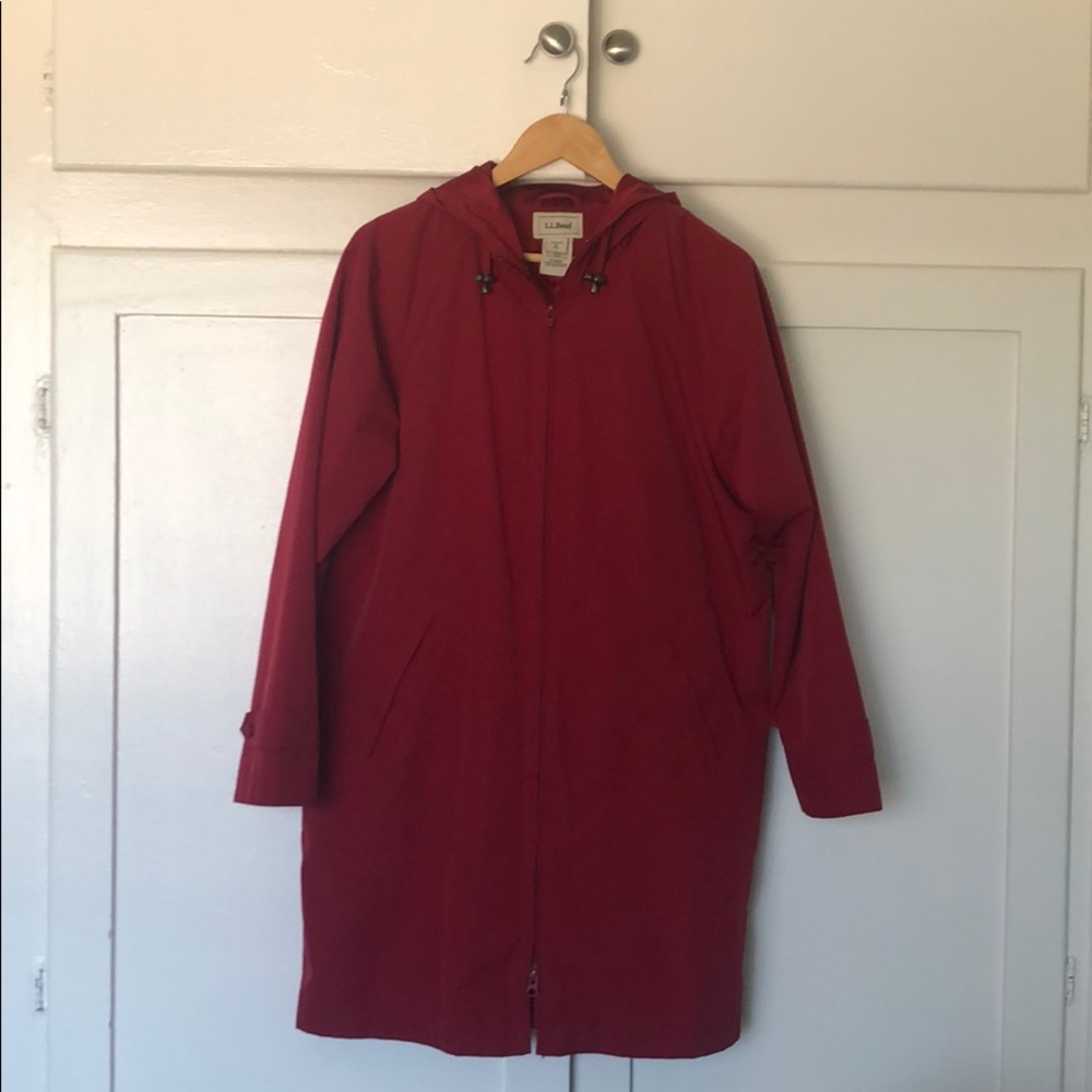LL Bean red jacket